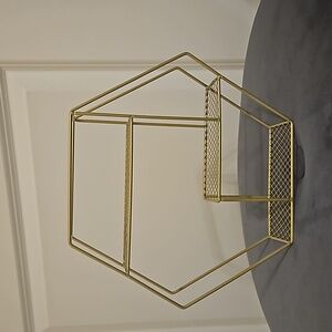 Hexagon Gold Shelf